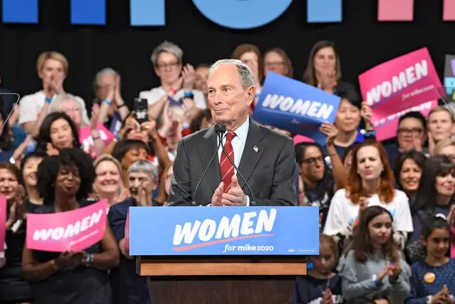 Michael Bloomberg at "Women for Mike" event last month